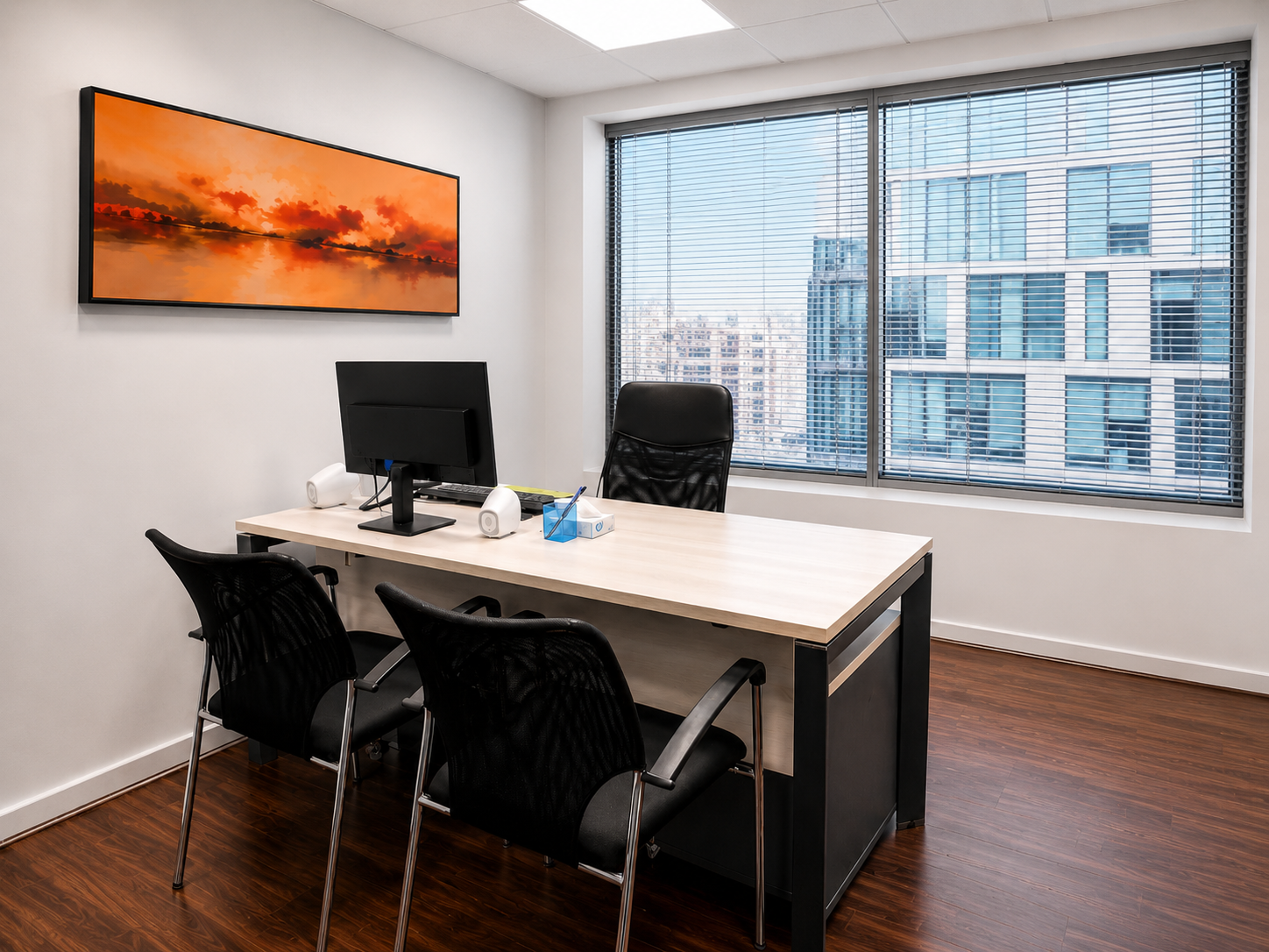 Oficina privada de la sucursal Virtual Business Las Condes