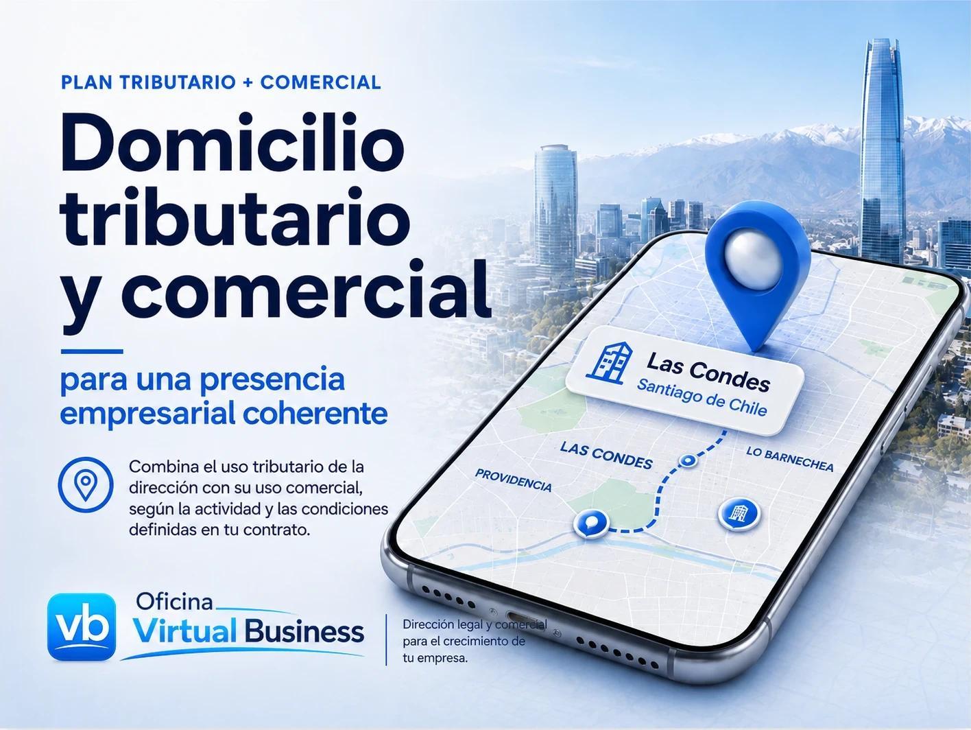 Servicio de domicilio tributario y comercial de Oficina Virtual Business