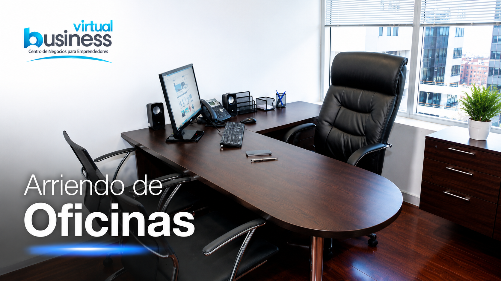 Oficina privada amoblada