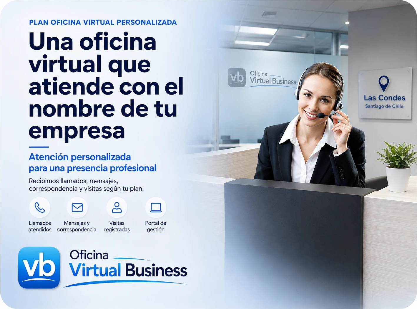 Oficina virtual personalizada con atención telefónica a nombre de la empresa
